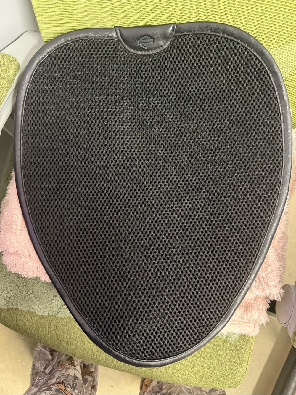 Harley-Davidson Black Mesh Motorcycle Seat Pad